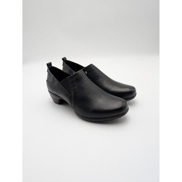 Romika Slip-On Shoes Womens Size 6.5 Black Leather Comfort Low Heel New Casual - Picture 1 of 7